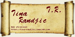 Tina Ranđić vizit kartica